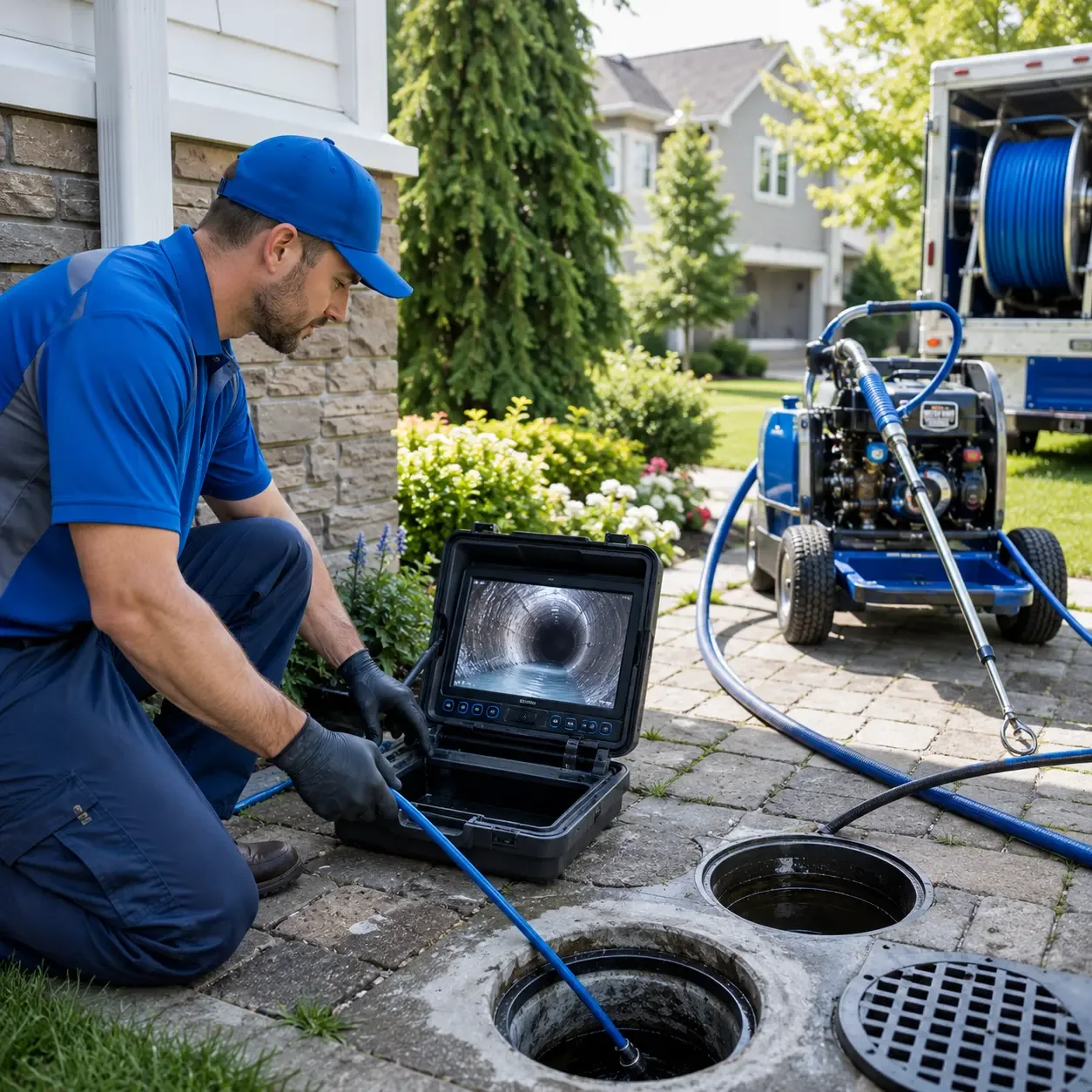 Outdoor drain cleaning professionals serving Aurora, NC